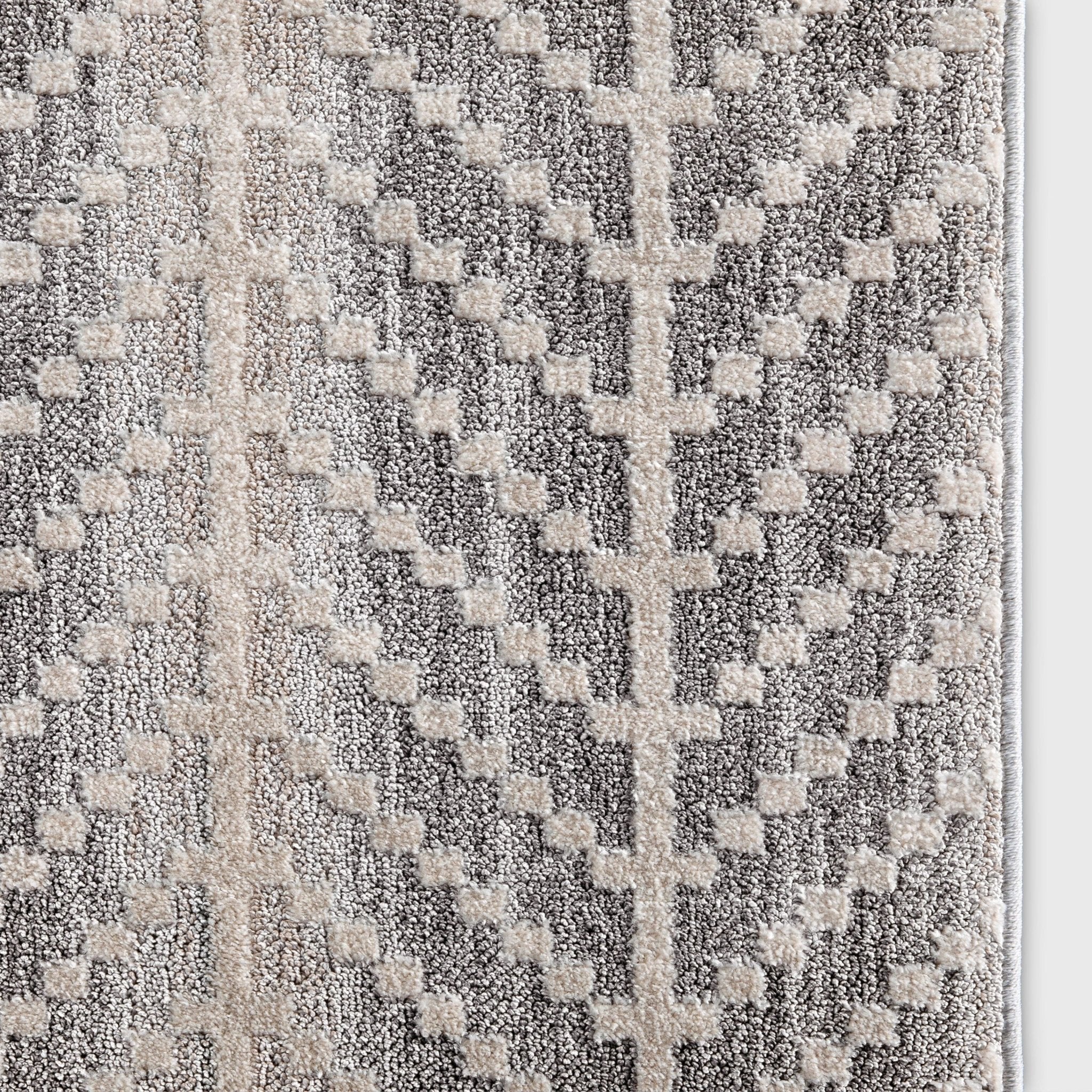 Custom Size Runner Rhodes Modern Taupe Choose Your Width x Choose Your Length Hallway & Stair Runner Rug Well Woven