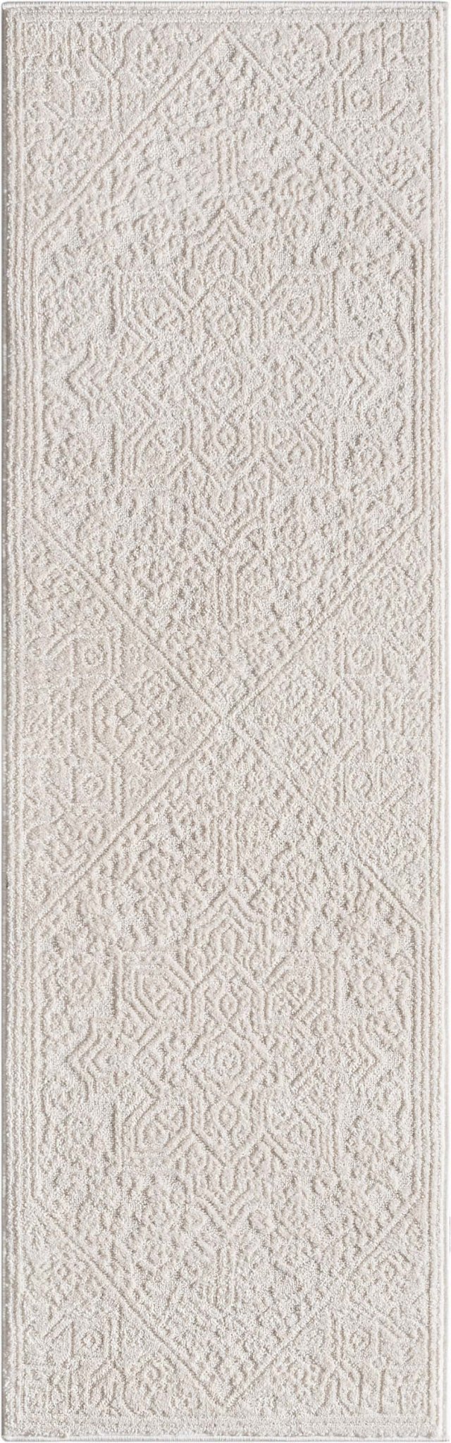 Cloud Medallion Heriz Soft Ivory Rug Well Woven