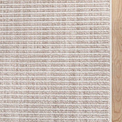 Custom Size Runner Berber Stripes Contemporary Striped Beige Choose Your Width x Choose Your Length Hallway Runner Rug Well Woven