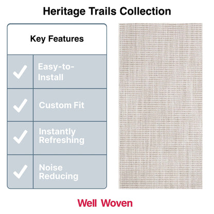 Custom Size Runner Berber Stripes Contemporary Striped Beige Choose Your Width x Choose Your Length Hallway Runner Rug Well Woven