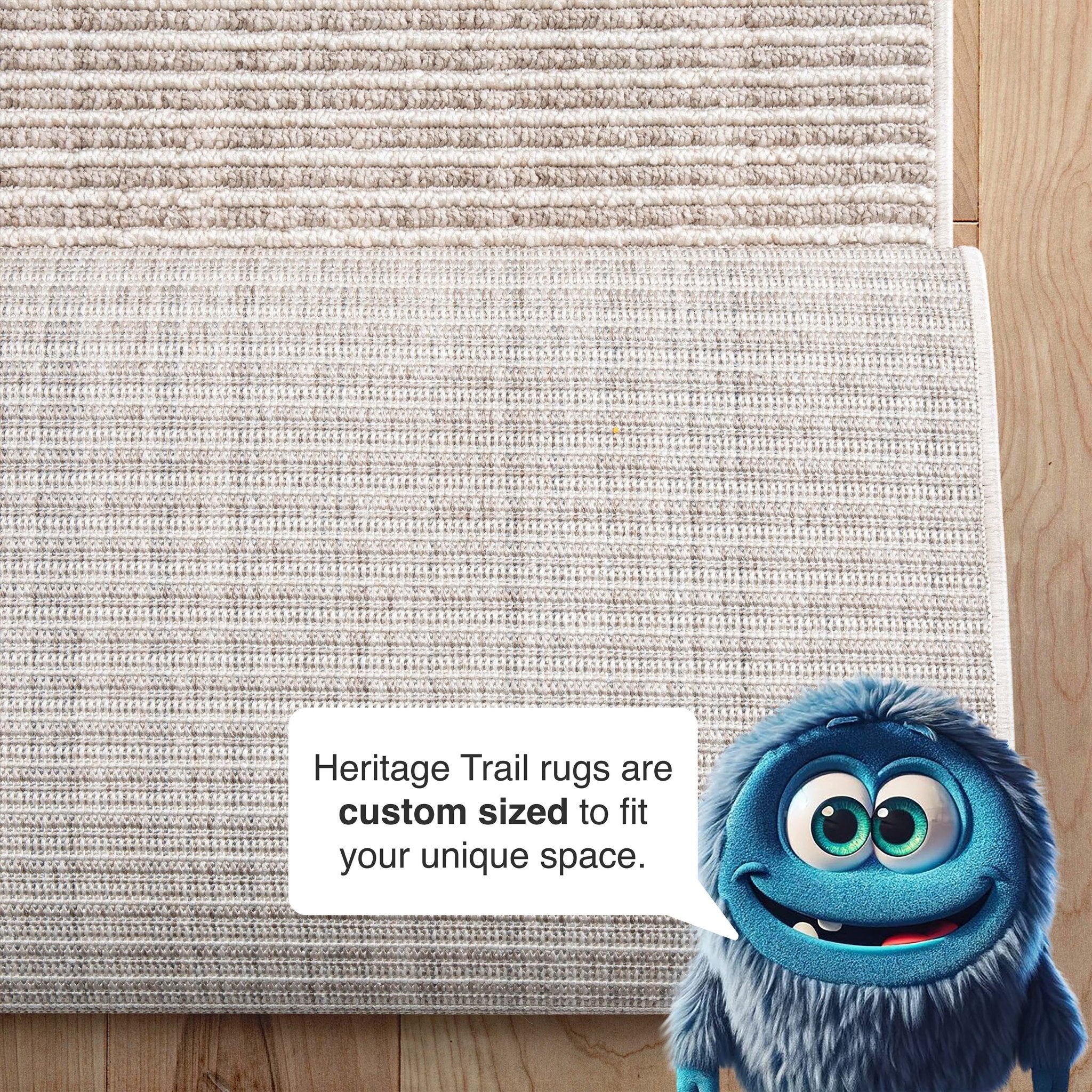 Custom Size Runner Berber Stripes Contemporary Striped Beige Choose Your Width x Choose Your Length Hallway Runner Rug Well Woven