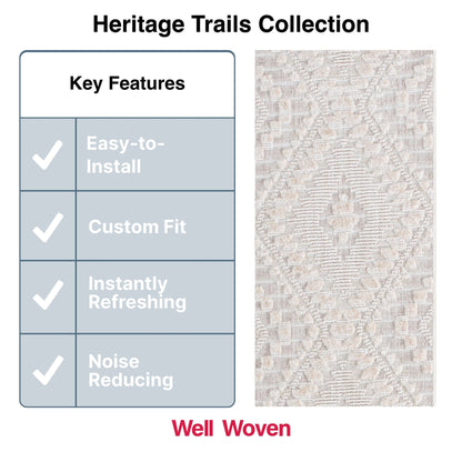 Custom Size Runner Kilim Geo Moroccan Diamond Pattern Beige Choose Your Width x Choose Your Length Hallway Runner Rug Well Woven