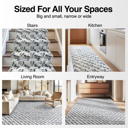 Abstract Soft Textured Design Golden Aegean Made-to-Measure Custom Rug - Well Woven - In Various Living Areas