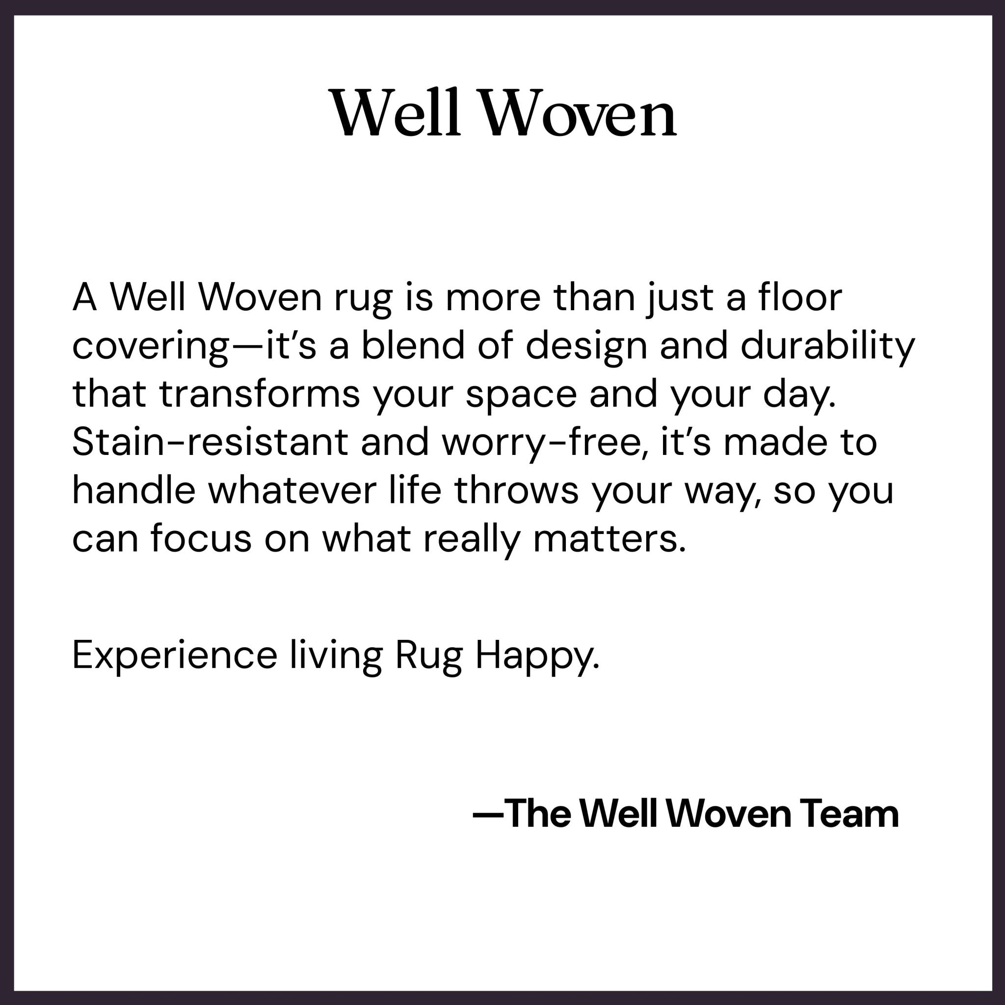 Well Woven | Well Woven Promise