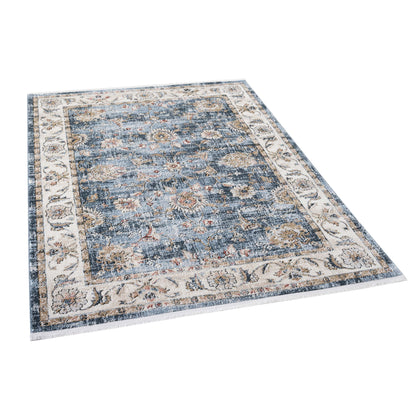 IND-106 Well Woven Indira Elysium Midnight Blue Floor on White