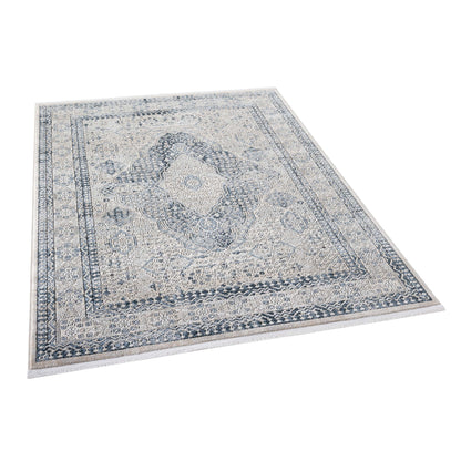 IND-143 Well Woven Indira Eclipse Ivory Floor on White