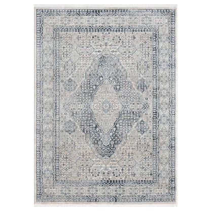 IND-143 Well Woven Indira Eclipse Ivory Overhead on White