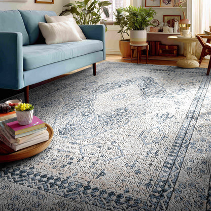 IND-143 Well Woven Indira Eclipse Ivory Room Scene