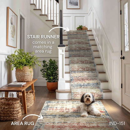 IND-151 Well Woven Mirage Multi Matching Rug and Runner