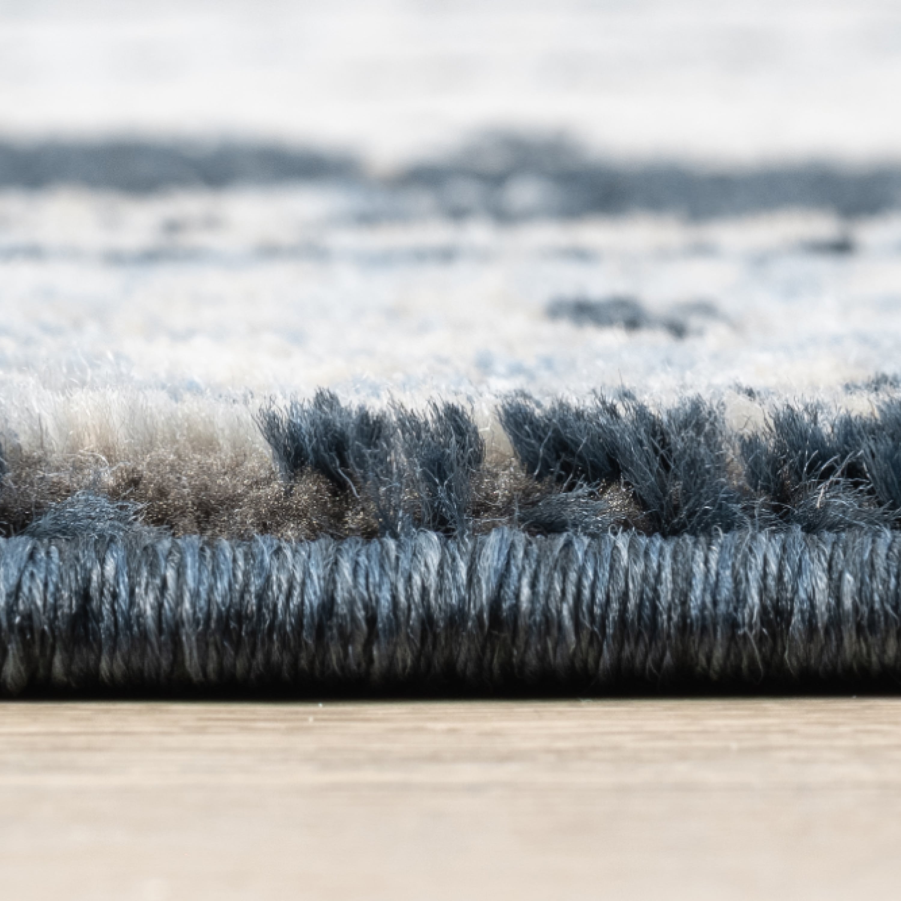 IND-163 Well Woven Indira Obsidian Midnight Blue Close Up