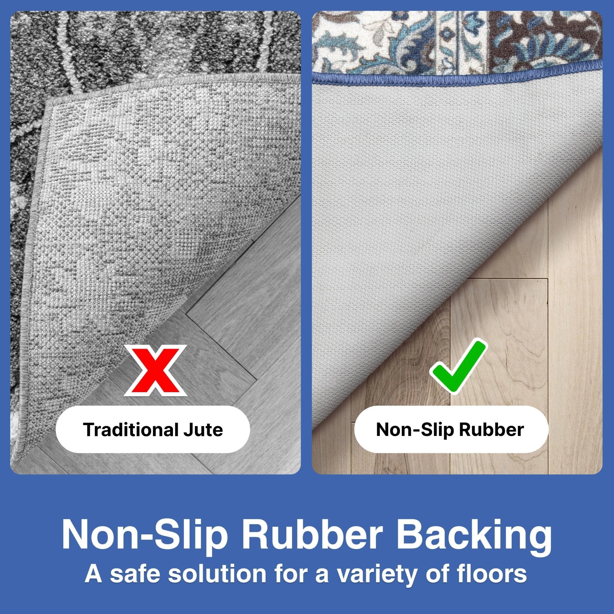 Custom Size Runner Gene Medallion Persian Blue Select Your Width x Choose Your Length Machine Washable Hallway Runner Rug Well Woven