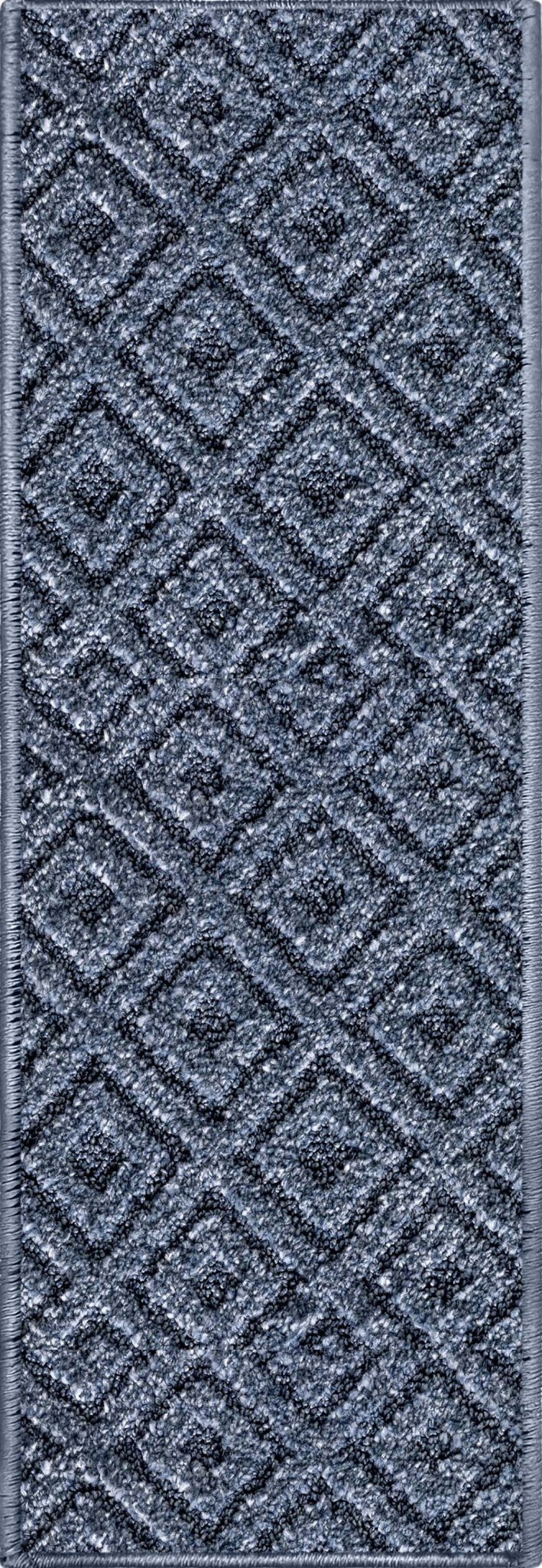 Pia Light Blue Stair Tread Rugs - Well Woven