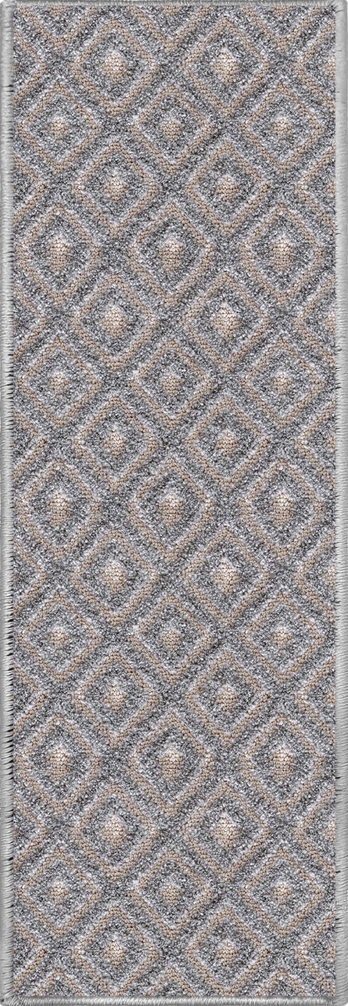 Pia Grey Stair Tread Rugs - Well Woven
