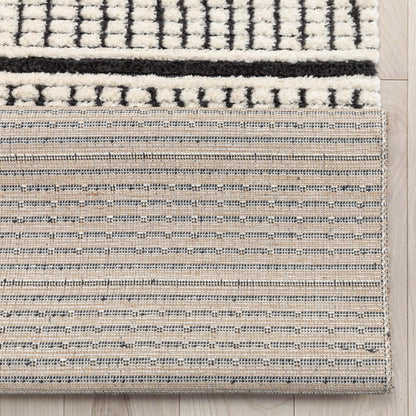 Custom Size Runner Viho  Geometric Tribal Ivory Choose Your Width x Choose Your Length Hallway Runner Rug -Soft Pile Well Woven