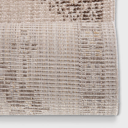 Custom Size Runner Isfjord Tribal Medallion Ivory Choose Your Width x Choose Your Length - Perfect For Hallway, Stairs & Kitchen Well Woven