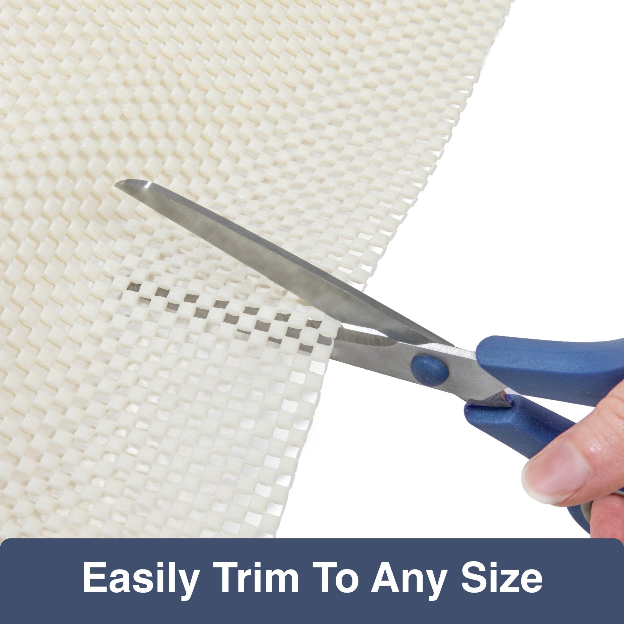 Elle Basics Rug Pad - Your Non-Slip Solution for Any Surface - 1/8" Thick Cushioned -  All-Floor Protection Well Woven