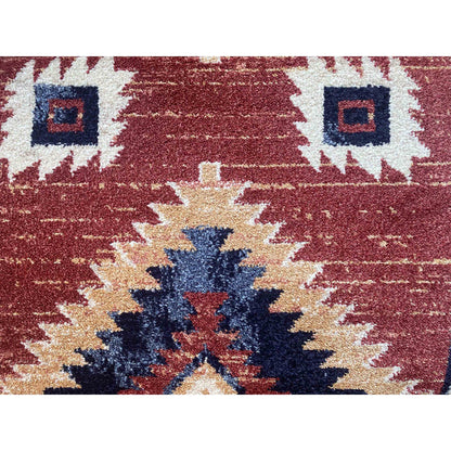 Custom Size Runner Lea Southwestern Red Choose Your Width x Choose Your Length Hallway Runner Rug Well Woven