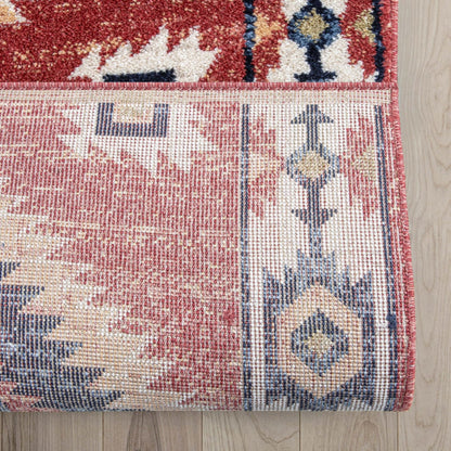 Custom Size Runner Lea Southwestern Red Choose Your Width x Choose Your Length Hallway Runner Rug Well Woven