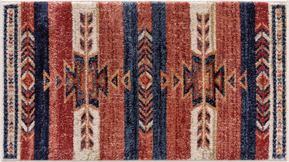 Dustin Southwestern Tribal Medallion Crimson Rug Well Woven