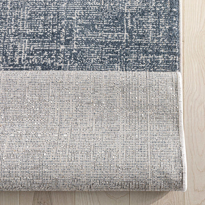 Custom Size Hallway & Stair Runner - Como Dark Blue Choose Your Width x Choose Your Runner Length- Made to Order Runner - Ultra-Soft, Tweed Tonal Colors - Looped Pile Well Woven