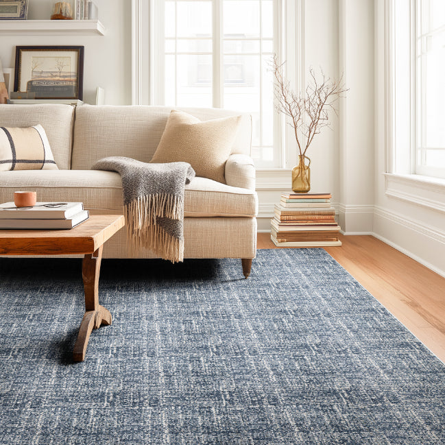 VEL-02 Well Woven Velluto Como Dark Blue Living Room Scene