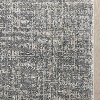 Custom Size Hallway & Stair Runner - Como Ivory Grey Choose Your Width x Choose Your Runner Length- Made to Order Runner - Ultra-Soft,  Tweed Tonal Colors - Looped Pile Well Woven