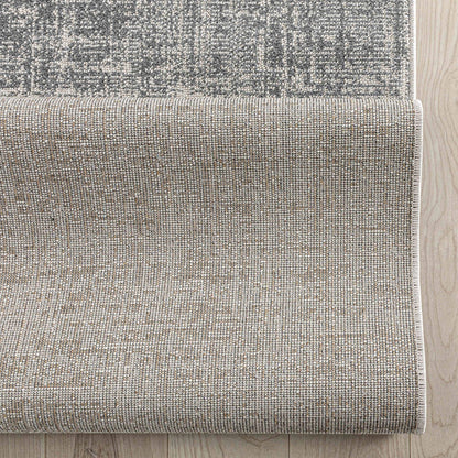 Custom Size Hallway & Stair Runner - Como Ivory Grey Choose Your Width x Choose Your Runner Length- Made to Order Runner - Ultra-Soft,  Tweed Tonal Colors - Looped Pile Well Woven