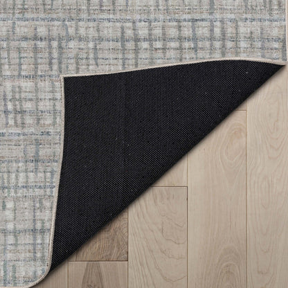 Bali Abstract Plaid Beige Flatweave Rug Well Woven