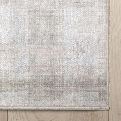 Parquet Abstract Plaid Beige Flatweave Rug Well Woven