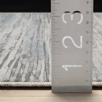 Havana Abstract Geometric Lines Beige Blue Flatweave Rug Well Woven