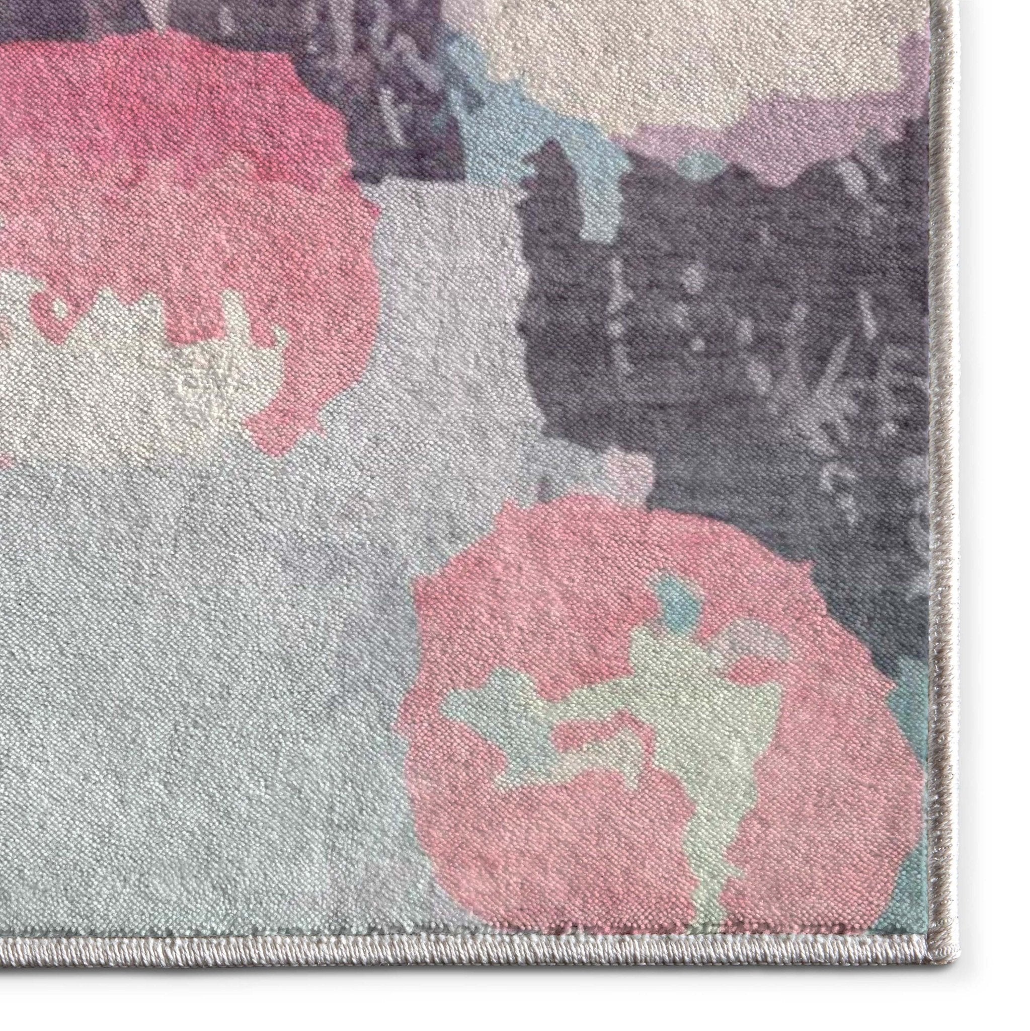 Apollo Galets d’Aquarelle – Abstract Watercolor & Pebble Flat Woven Multicolor Rug Well Woven