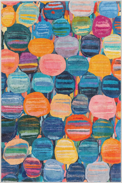 Apollo Nuances Rivières – Soft Watercolor & Pebble Multicolor Rug Well Woven