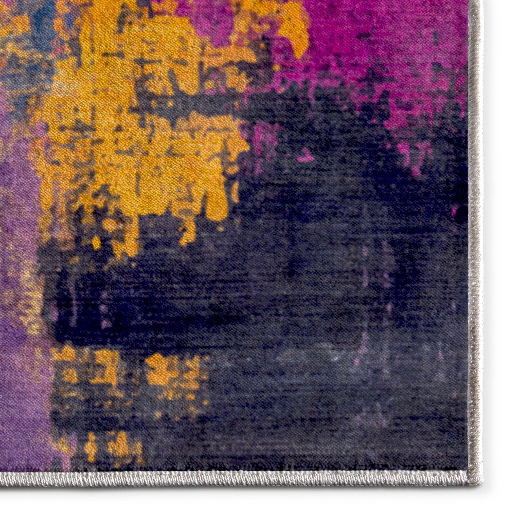 Apollo Marée Abstraite –  Abstract Marble Multicolor Rug Well Woven