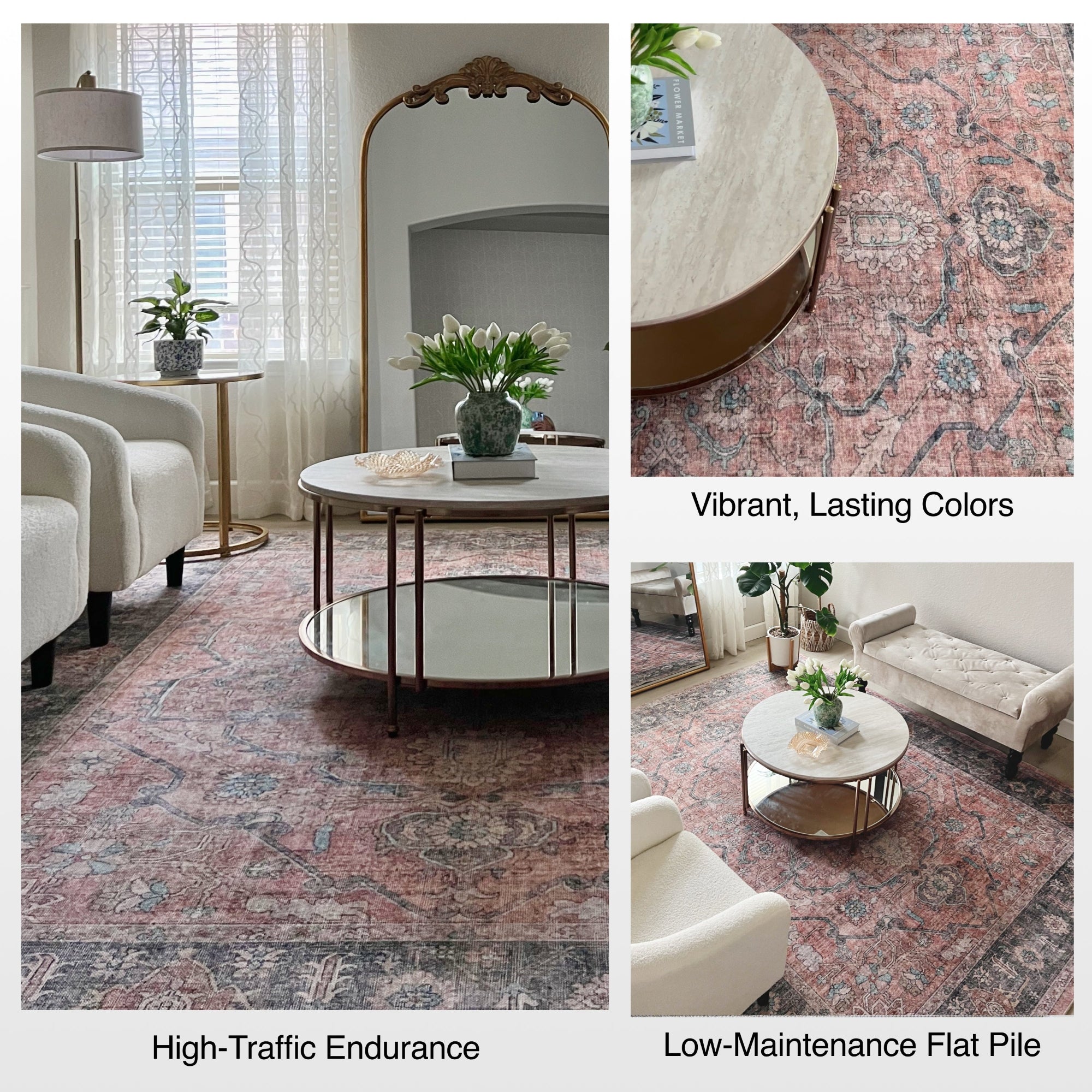 Antigua Vintage Persian Oriental Flat - Weave Rug - W - AP - 21B - 3 - Well Woven