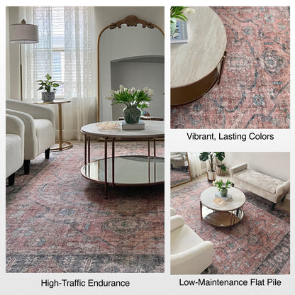 Antigua Vintage Persian Oriental Flat - Weave Rug - W - AP - 21B - 3 - Well Woven