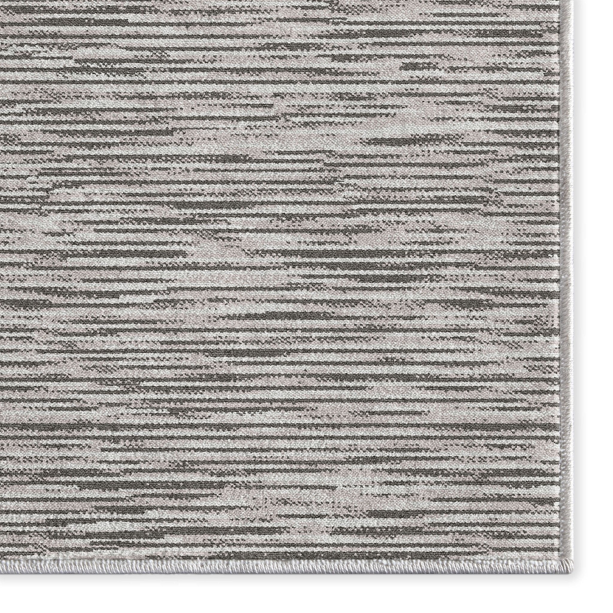 Custom Size Runner Modern Striations Almond Blush Choose Your Width x Choose Your Length Hallway Runner Rug Well Woven