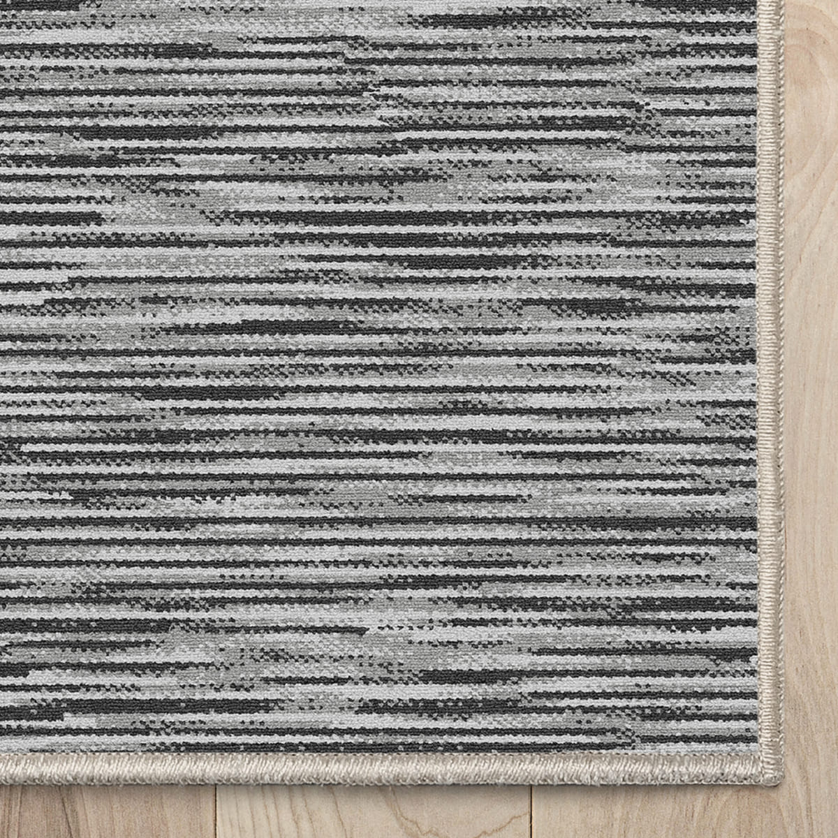 Custom Size Runner Striations Modern Striped Fogstone Pewter Choose Your Width x Choose Your Length Hallway Runner Rug Well Woven