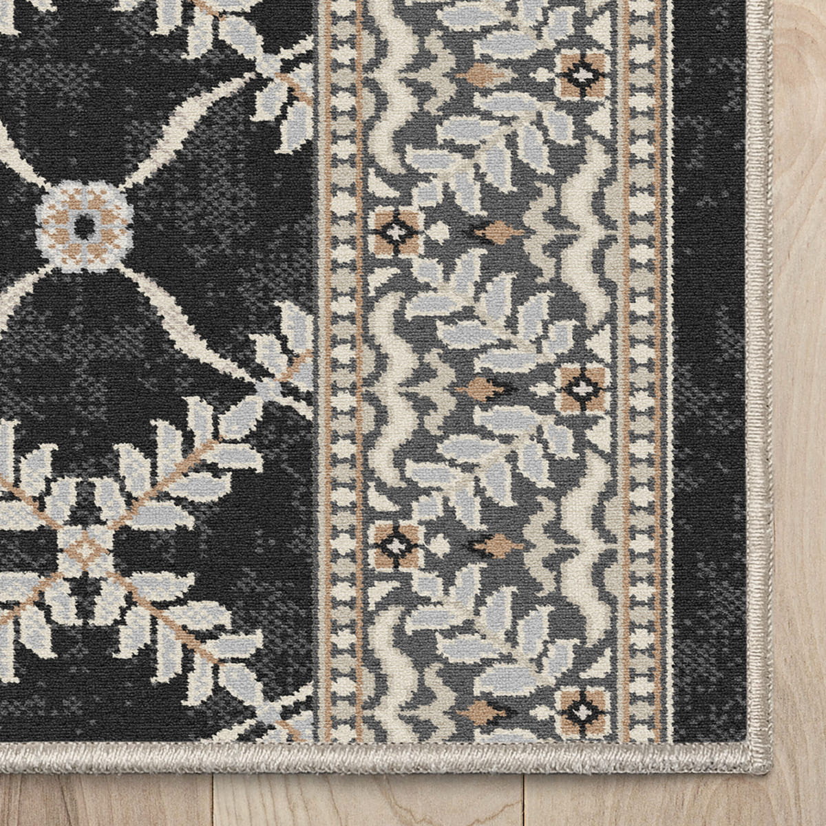 Custom Size Runner Regency Lattice Midnight Ash Choose Your Width x Choose Your Length Hallway Runner Rug Well Woven
