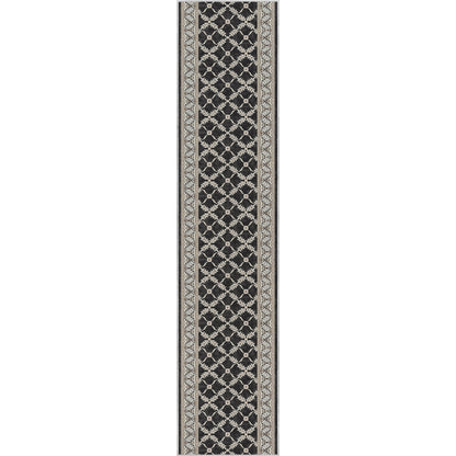 Custom Size Runner Regency Lattice Midnight Ash Choose Your Width x Choose Your Length Hallway Runner Rug Well Woven