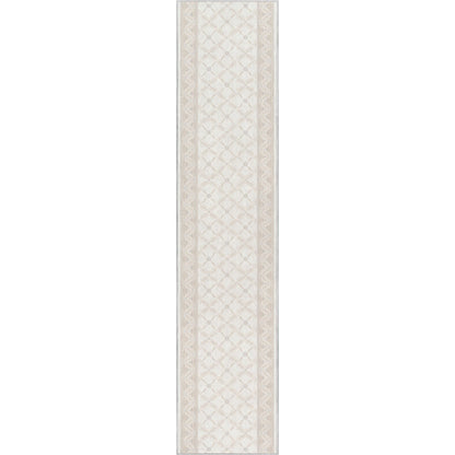 Custom Size Runner Regency Lattice Pearly Haven Choose Your Width x Choose Your Length Hallway Runner Rug Well Woven