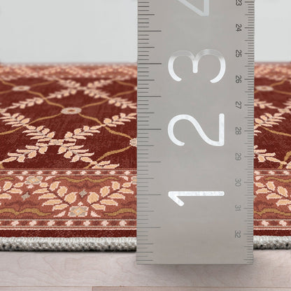 Custom Size Runner Regency Lattice Ruby Ember Choose Your Width x Choose Your Length Hallway Runner Rug Well Woven