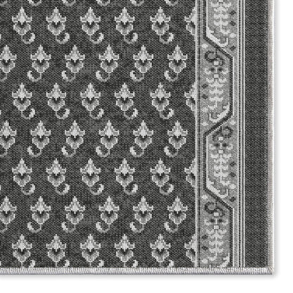 Custom Size Runner Windsor Diamond Midnight Ash Choose Your Width x Choose Your Length Hallway Runner Rug Well Woven