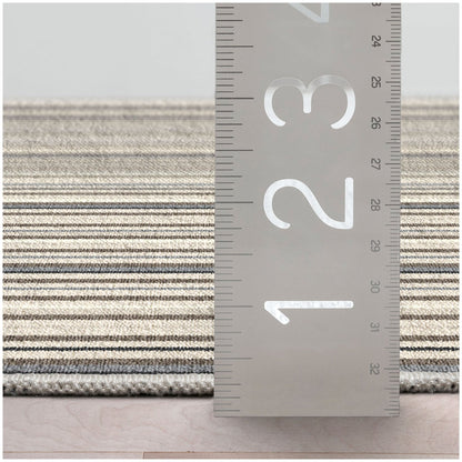 Custom Size Runner Seabreeze Lines Modern Cocoa Ridge Choose Your Width x Choose Your Length Hallway Runner Rug Well Woven
