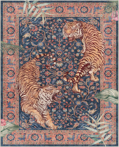 Tiger Print Multi Navy