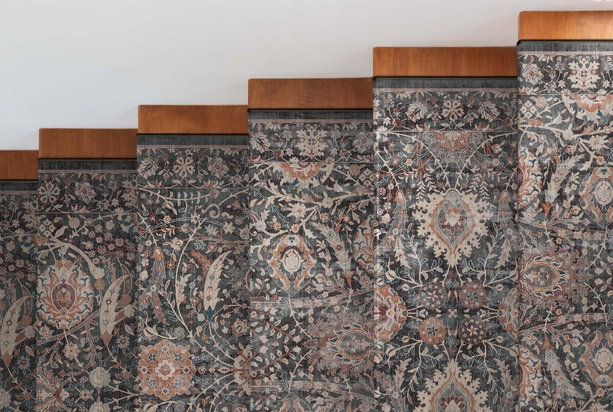 Custom Size Runner Liana Vintage Persian Oriental Charcoal Grey Choose Your Width x Choose Your Length Hallway Runner Rug Well Woven