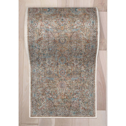 Custom Size Runner Emilia Vintage Persian Oriental Blue Choose Your Width x Choose Your Length Hallway Runner Rug Well Woven