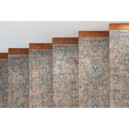 Custom Size Runner Emilia Vintage Persian Oriental Blue Choose Your Width x Choose Your Length Hallway Runner Rug Well Woven