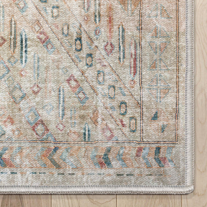 Custom Size Runner Anya Vintage Tribal Ivory Choose Your Width x Choose Your Length Hallway Runner Rug Well Woven