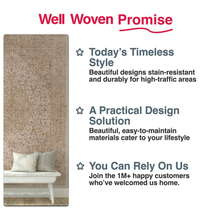 Odette Vintage Persian Oriental Flat-Weave Rug