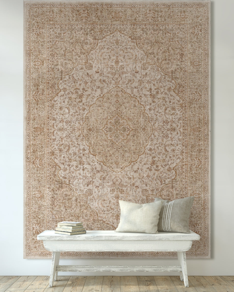 Odette Vintage Persian Oriental Flat-Weave Rug